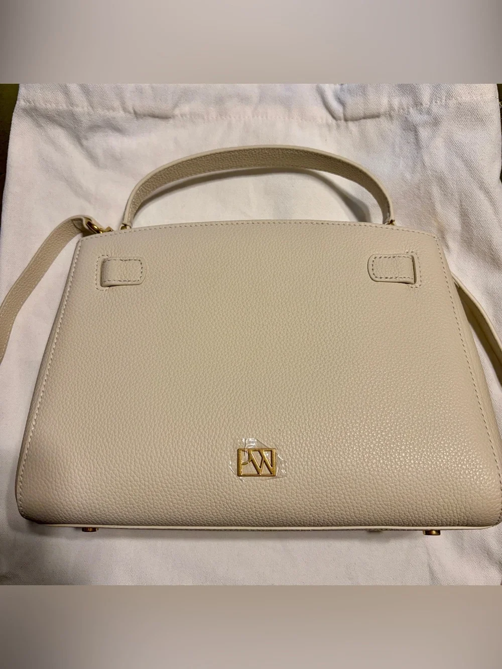 Parisa Wang Madison Top Handle Bag in Cream